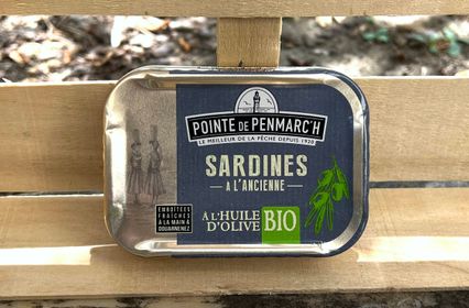 Sardines à l'huile d'olive vierge extra Bio